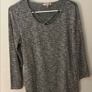 Juicy Couture Gray Long Sleeve Top